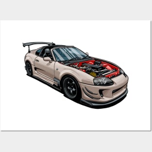 Without hood - Supra MK4 Posters and Art